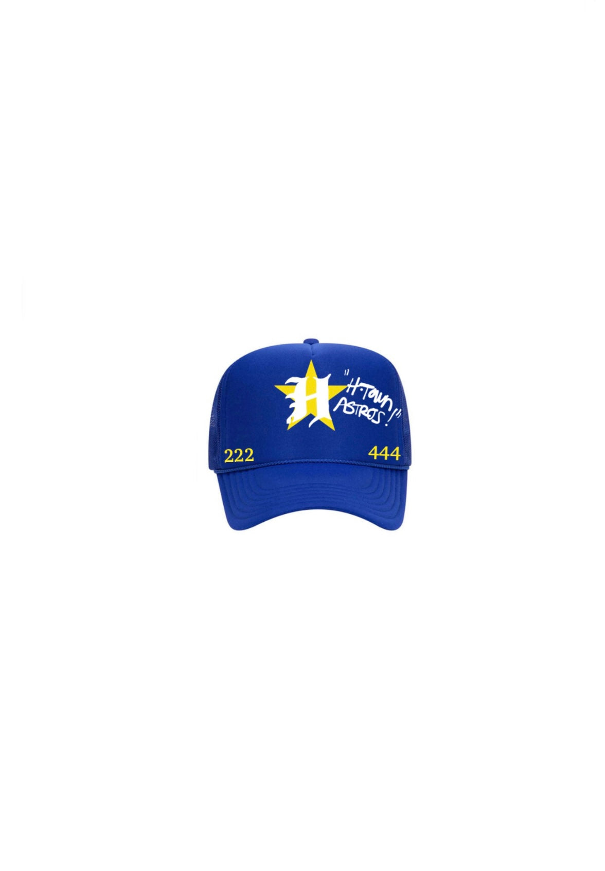 H-Town ASTROS” Trucker Hat - Royal Blue – HigherDivine